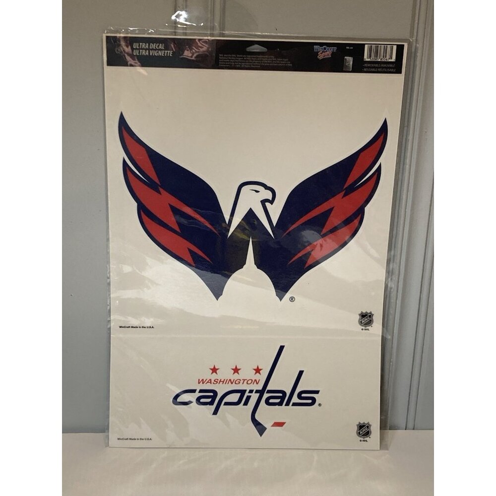 WASHINGTON CAPITALS Hockey Logo 2 PIECE MULTI-USE DECALS SHEET NHL NIP